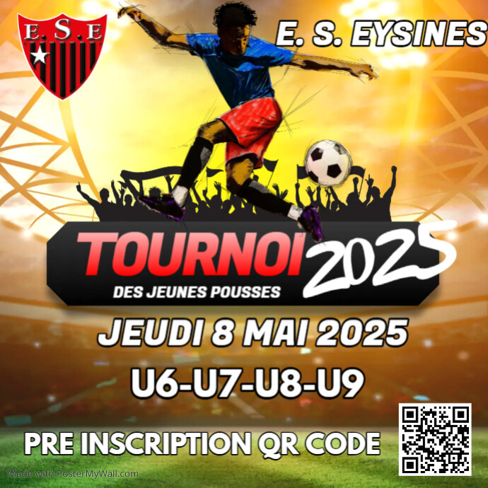 DERNIERES PLACES TOURNOI 2025 JEUNES POUSSES U6 A U9