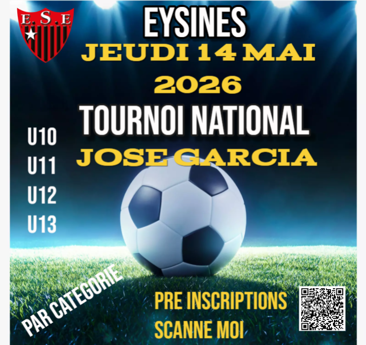 TOURNOI U10 U11 U12 U13                     JOSE GARCIA                                 LE 14 MAI