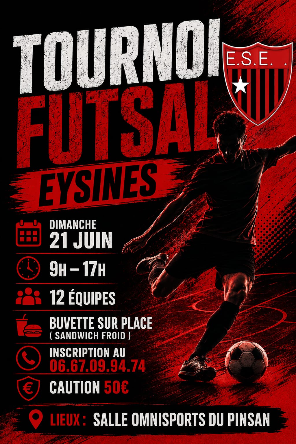 TOURNOI FUTSAL  SENIORS 21 JUIN 2026