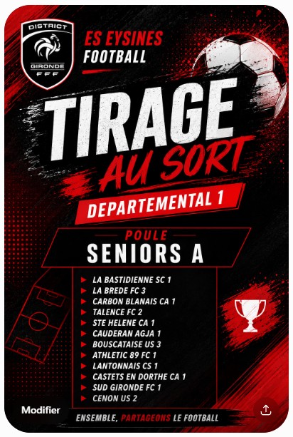 POULE SENIORS A 2026 2027
